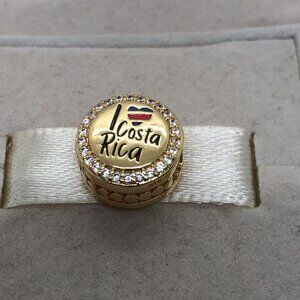 🔥🔥Pandora Costa Rica Flag Exclusive Bead Charm